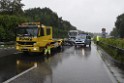 Schwerer VU Pkw Lkw A 4 Rich Koeln Hoehe AS Bensberg P095